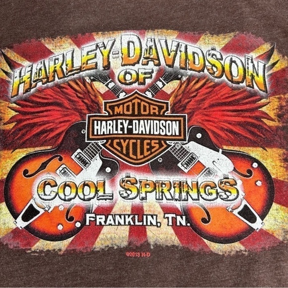 Harley Davidson Shirt Mens Large Casual Riding Gear Cool Springs Motorcycle Tee - Picture 1 of 6